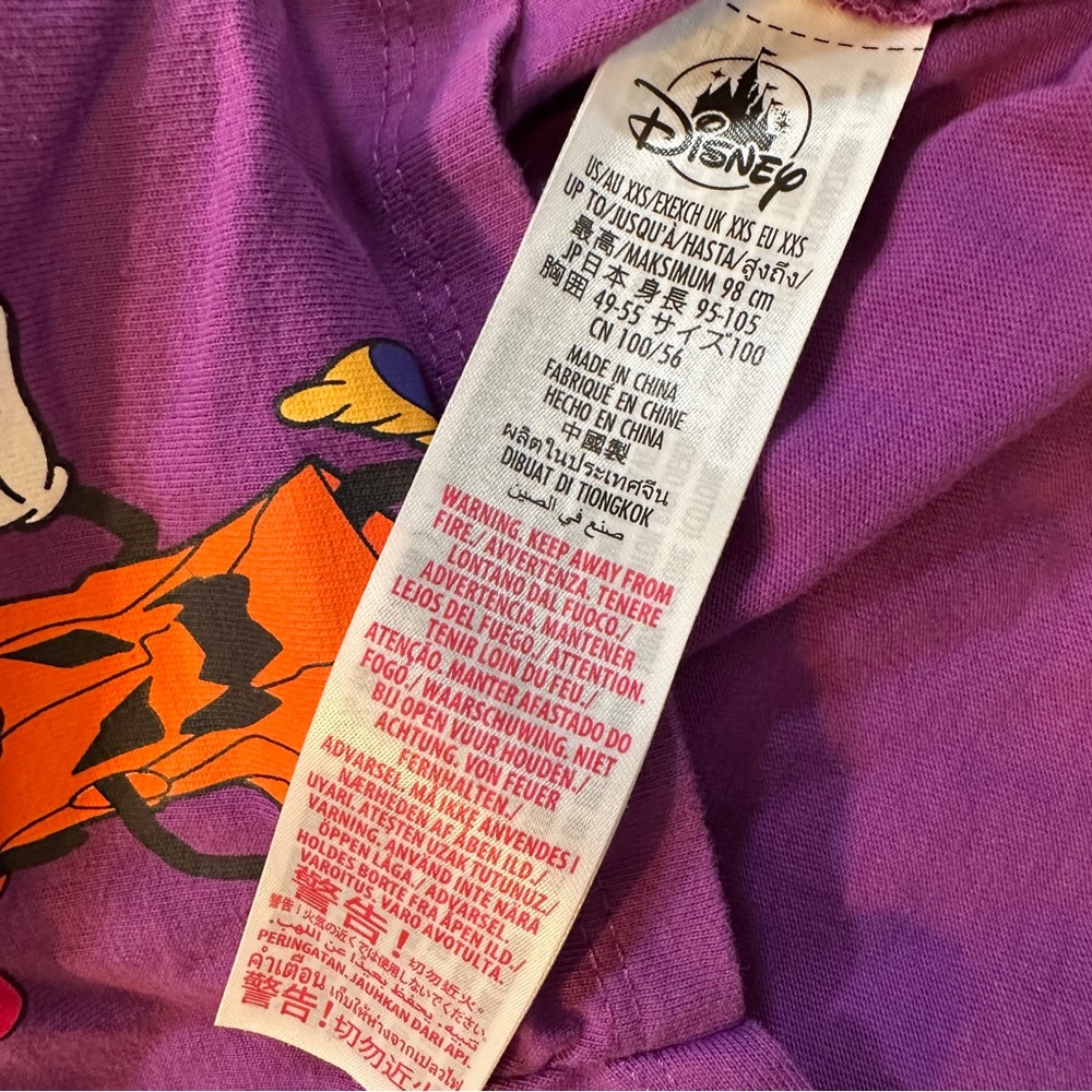 Disney Parks XXS Toddler Girls Tee Disneyland 2022 Purple Halloween Mickey Mouse - Picture 8 of 12